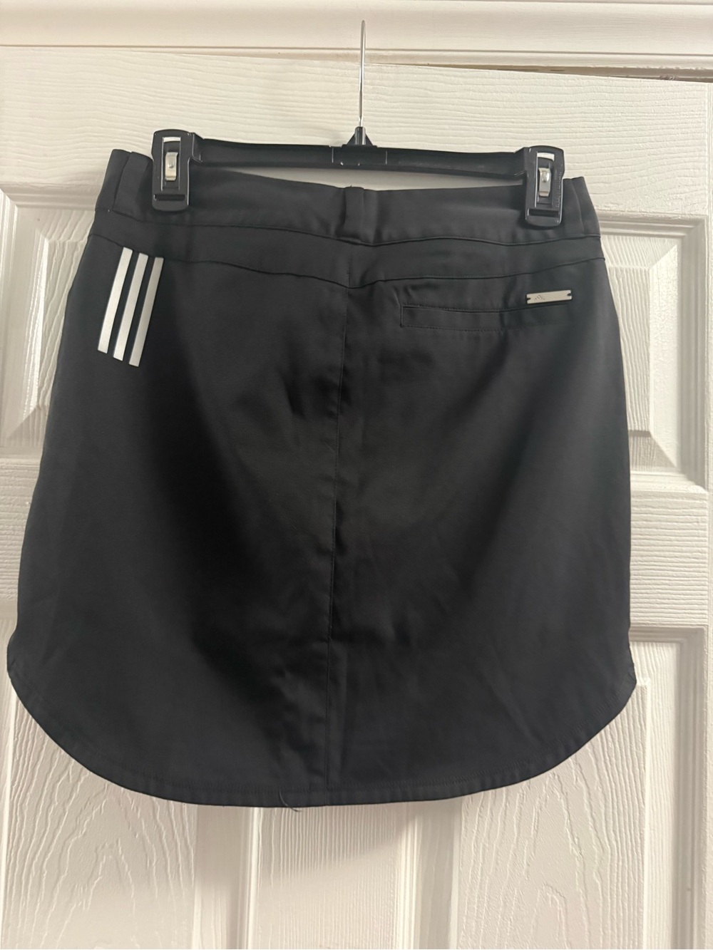 Adidas Climacool Tennis Golf Skirt Black Iconic Classic White Stripes Sz 2